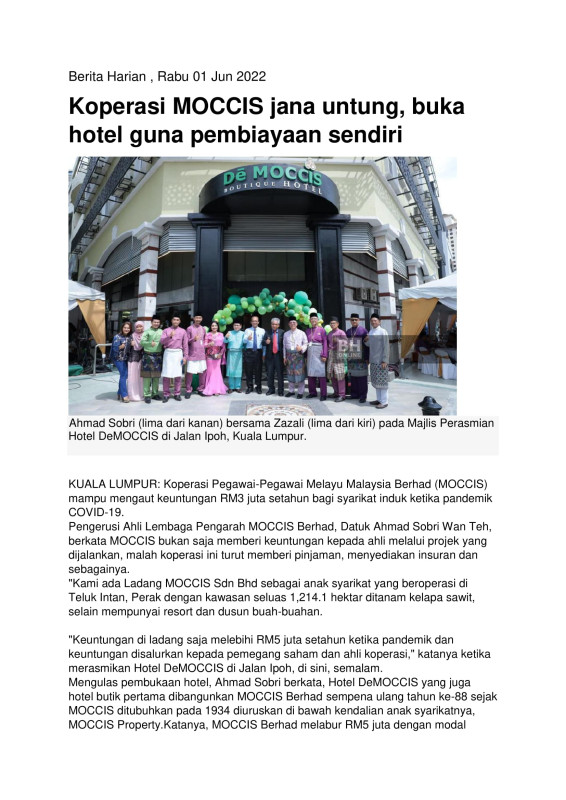 koperasi-moccis-jana-untung-buka-hotel-guna-pembiayaan-sendiri-berita-harian-rabu-01-jun-2022-1