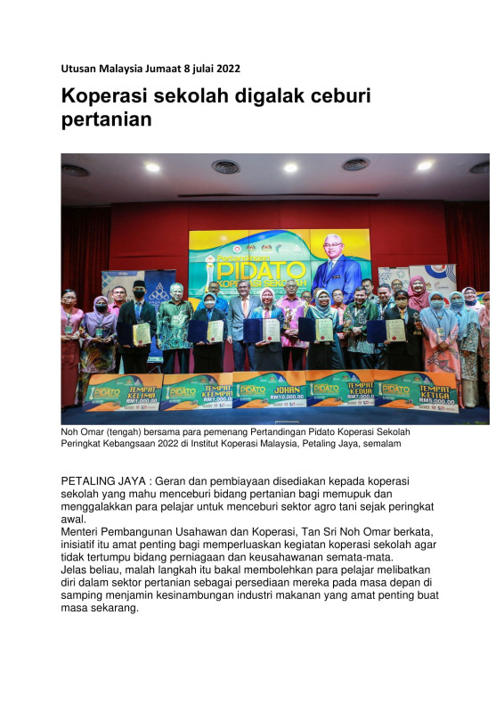 koperasi-sekolah-digalak-ceburi-pertanian-utusan-malaysia-online-jumaat-8-julai-2022-1