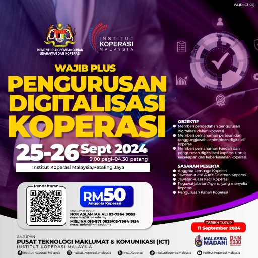 Pengurusan Digitalisasi koperasi 25 26 Sept 2024